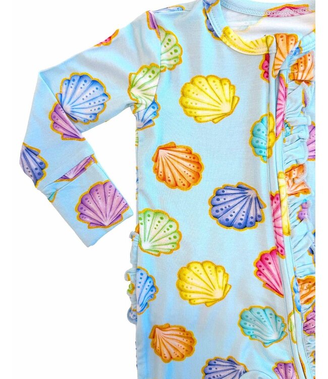 Lev Baby Jenna Ruffled Zip Footie