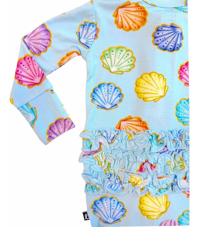 Lev Baby Jenna Ruffled Zip Footie