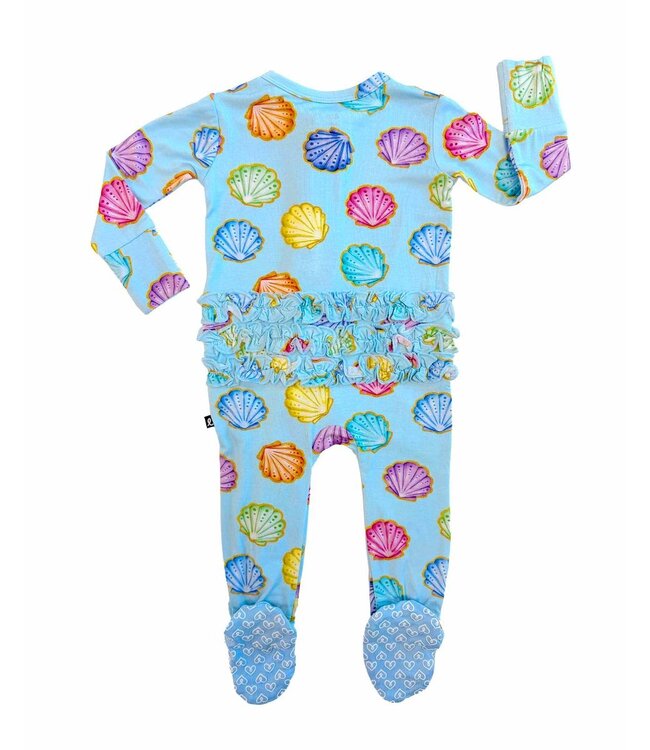 Lev Baby Jenna Ruffled Zip Footie