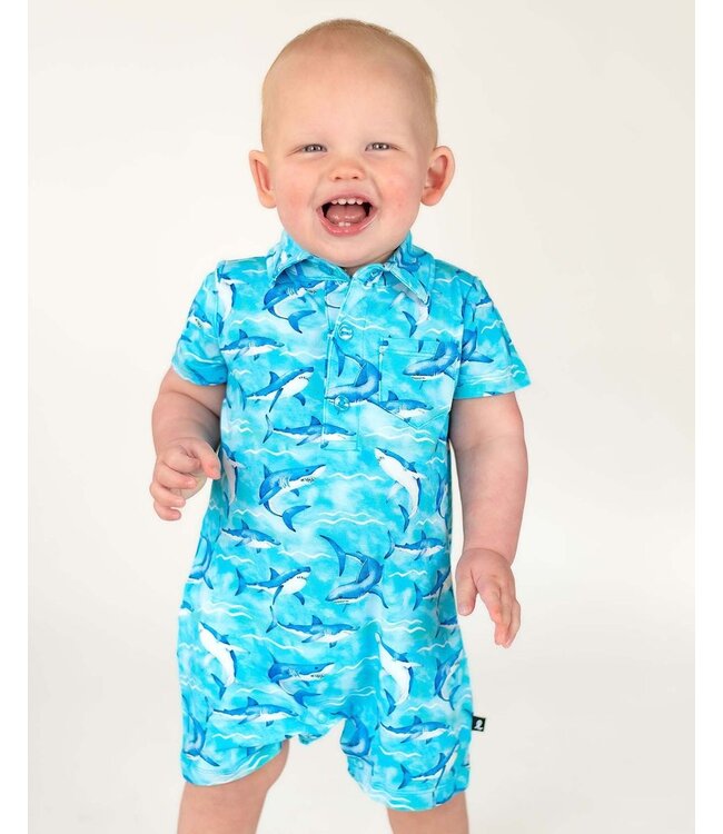 Lev Baby Justin Polo Romper