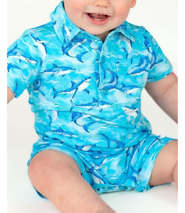 Lev Baby Justin Polo Romper