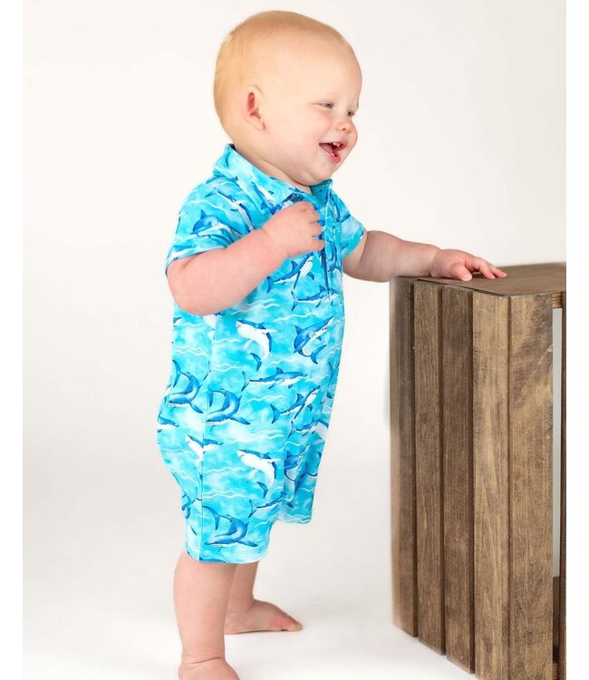 Lev Baby Justin Polo Romper