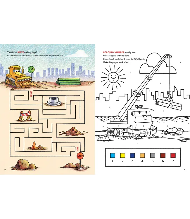 hachette book group Goodnight, Goodnight Construction Site Sticker Book