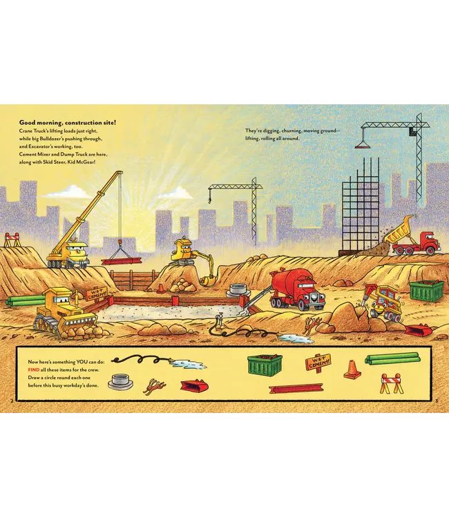 hachette book group Goodnight, Goodnight Construction Site Sticker Book