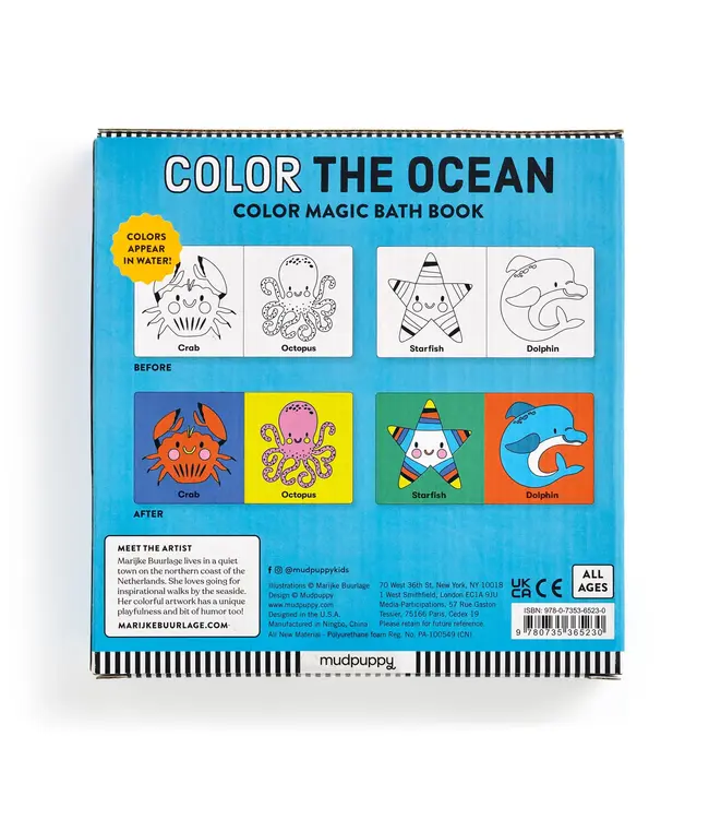 hachette book group Color The Ocean Magic Bath Book