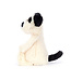 Jellycat Bashful Black/Cream Puppy Small