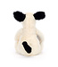 Jellycat Bashful Black/Cream Puppy Small