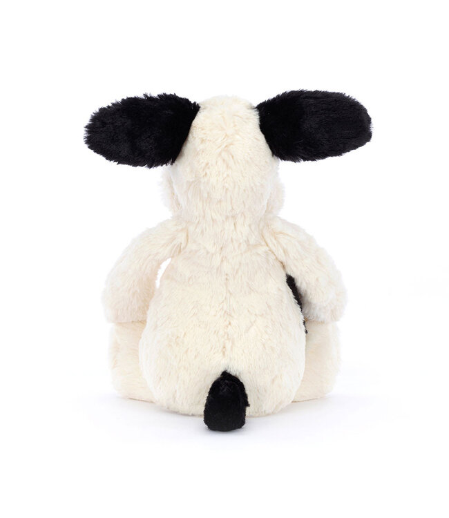 Jellycat Bashful Black/Cream Puppy Original Medium