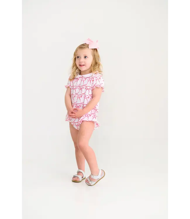 Beaufort Bonnet Birdie's Bows/White Bedford Bubble