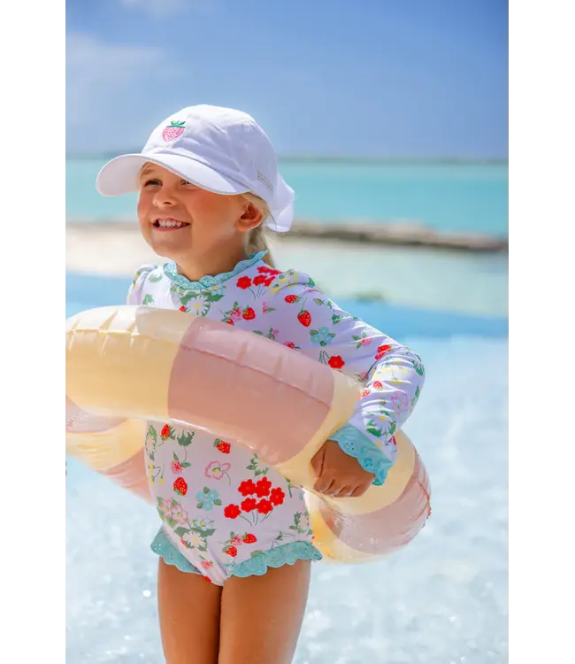 White/Strawberry Covington Hat
