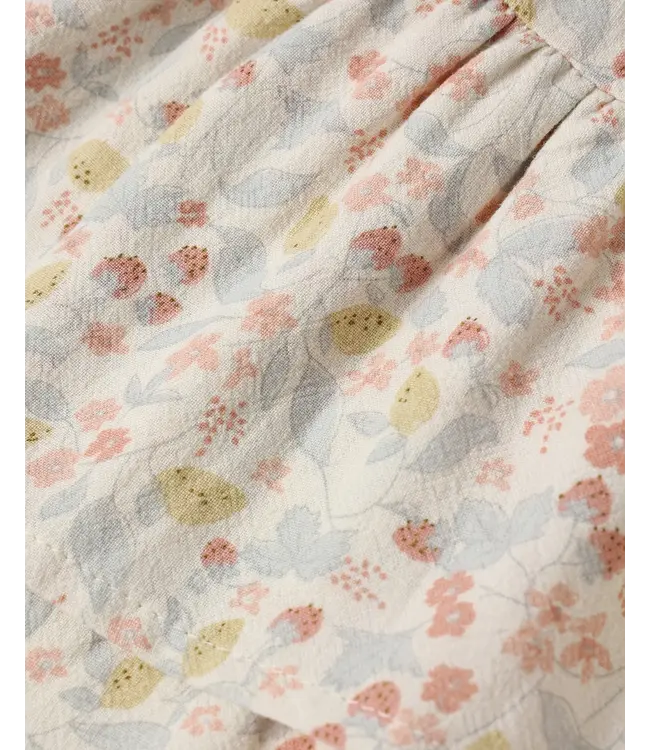 Rylee & Cru Ivory Summer Garden Tiered Mini Skirt