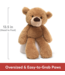 Gund Fuzzy Bear Beige