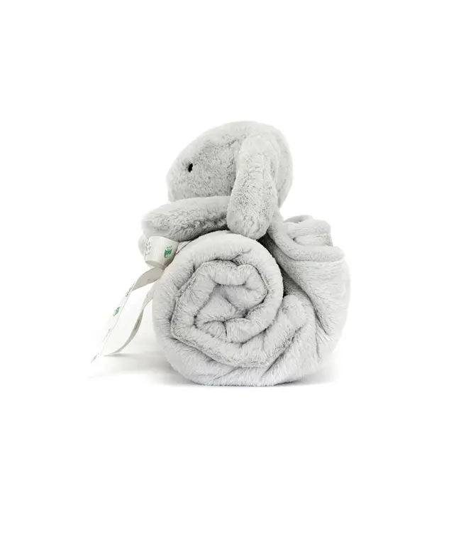 Bashful Silver Bunny Blankie