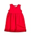 Red Dress with Border Ruching