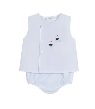 Feltman Brothers Blue Nautical Sailboat Diaper Set