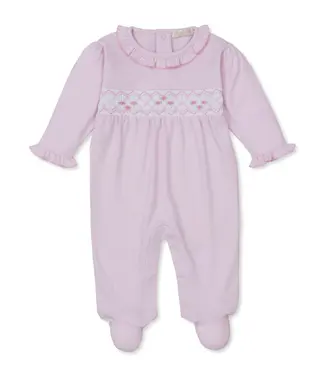 Kissy Kissy Pink CLB Summer Smocked Footie