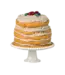 Party Cake & Cake Stand, Mouse - Off White