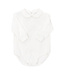 Boys White Knit Long Sleeve Onesie