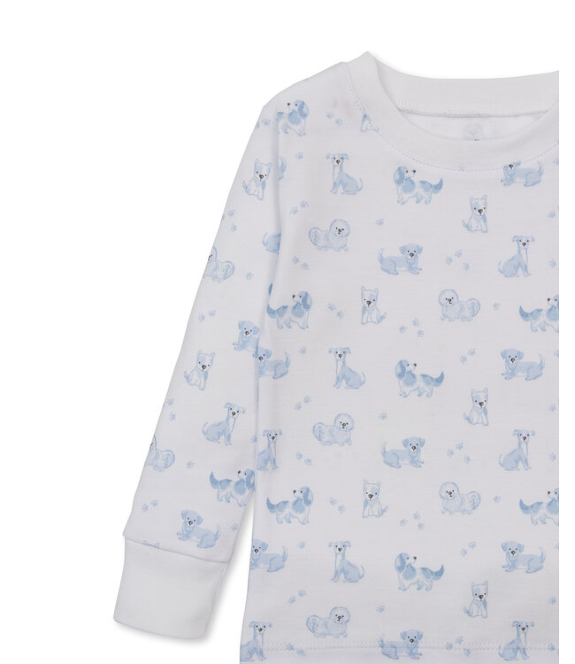 Light Blue Puppy Paws PJ Set
