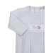 Light Blue Premier Embroidered Puppy Paws Footie