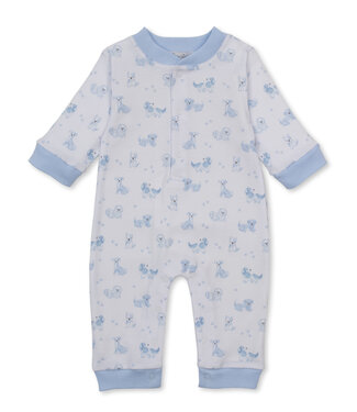 Kissy Kissy Light Blue Puppy Paws Playsuit