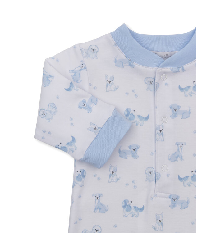 Light Blue Puppy Paws Playsuit