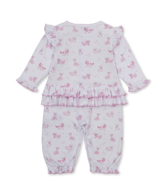 Pink Puppy Paws Ruffle Playsuit