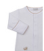 White/Brown Puppy Paws Footie & Hat Set