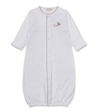 Kissy Kissy White/Brown Premier Puppy Paws Convertible Gown