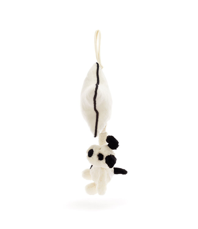 Jellycat Bashful Black & Cream Puppy Musical Pull