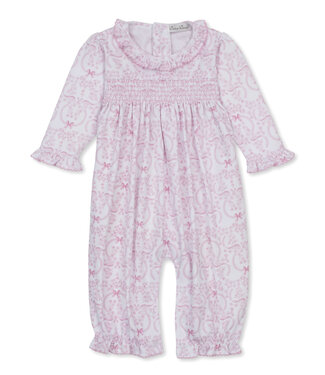 Kissy Kissy Pink Delicate Bloom Smocked Playsuit