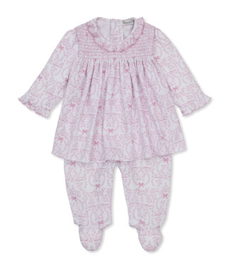 Kissy Kissy Pink Delicate Bloom Footie Dress