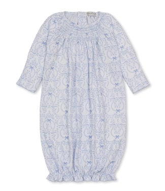 Kissy Kissy Light Blue Delicate Bloom Smocked Sack
