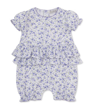 Kissy Kissy Lilac Cottage Roses Short Playsuit