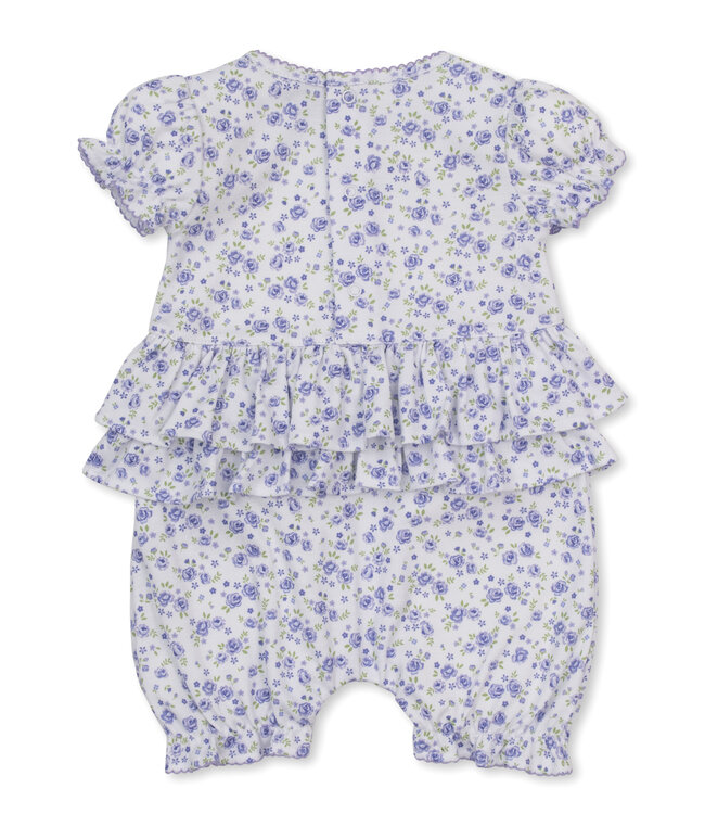 Lilac Cottage Roses Short Playsuit