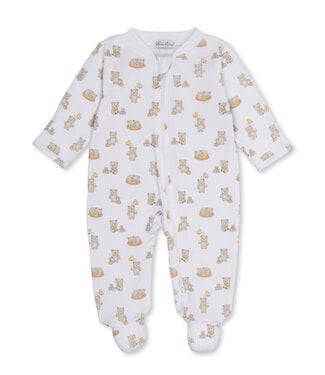 Kissy Kissy Brown Beary Blessed Footie with Zip
