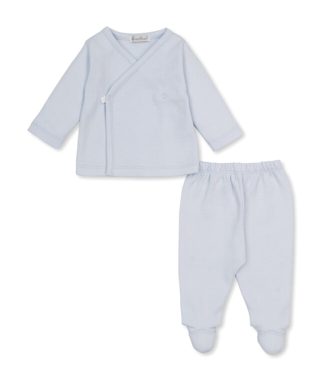 Kissy Kissy Baby Blessing Jacquard Footed Pant Set