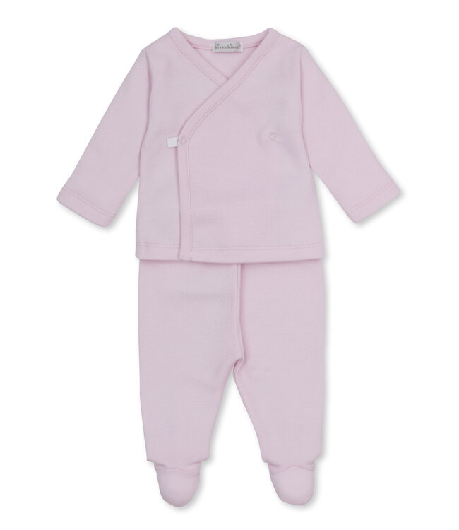 Kissy Kissy Baby Blessing Jacquard Footed Pant Set