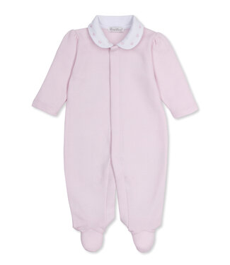 Kissy Kissy Pink Baby Blessings Jacquard Footie