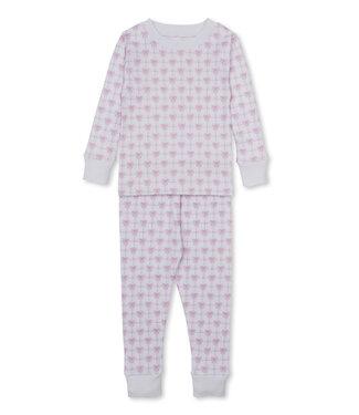 Kissy Kissy Pink Windowpane Bows PJ Set