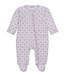 Kissy Kissy Pink Windowpane Bows Footie with Zip
