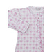 Kissy Kissy Pink Windowpane Bows Footie with Zip