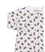 Kissy Kissy Football Season Zip Footie