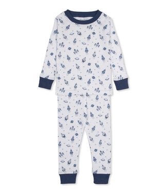 Kissy Kissy Blue Space Race PJ Set