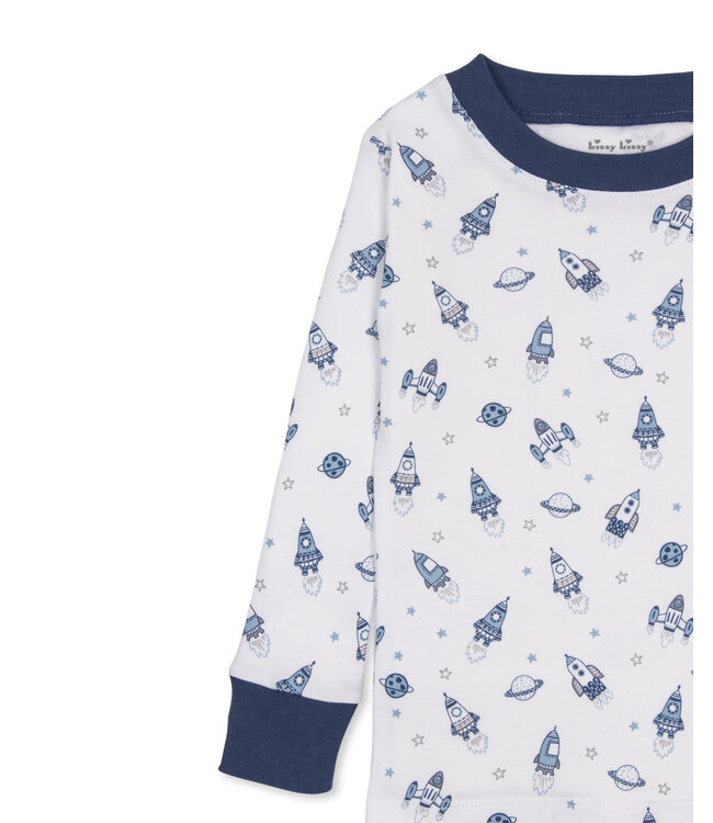 Kissy Kissy Toddler Blue Space Race Pajama Set