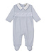 Kissy Kissy Light Blue CLB Fall 26 Footie with Smocking