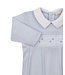 Kissy Kissy Light Blue CLB Fall 26 Footie with Smocking