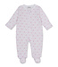 Pink Baby Bows Zip Footie