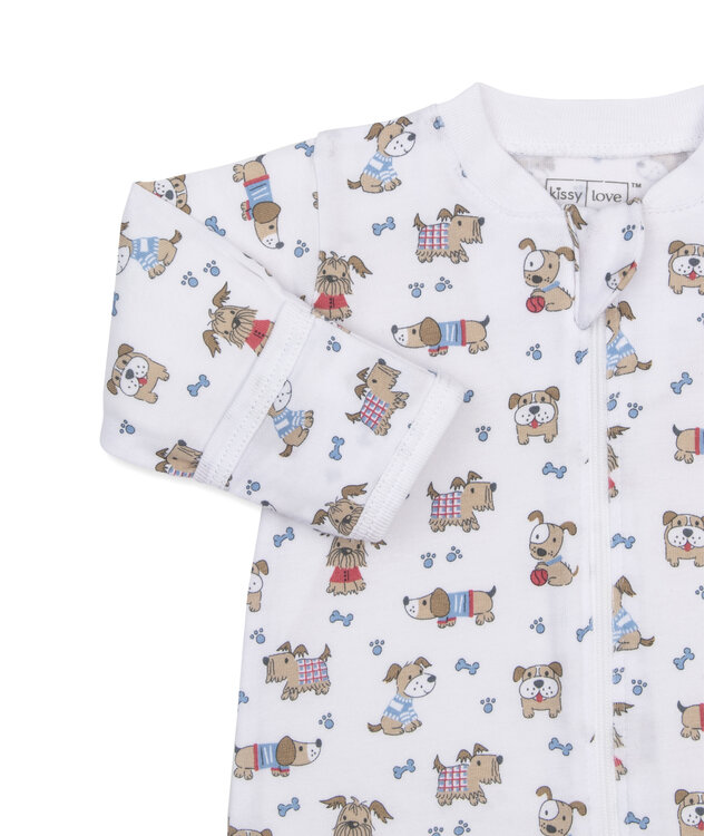 Kissy Kissy Dog Walk Zip Footie