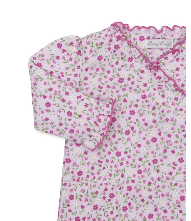 Pink Pretty Petals Footie